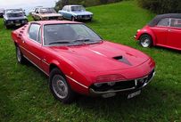 Trimoba AG / Oldtimer und Immobilien,Alfa Romeo Montreal 1970-77; 8 Zyl., 2.6l, 195PS. Drehfreudiger V8 trifft Giulia-Bodengruppe. Das Fahrverhalten des Montreal gilt als heikel.